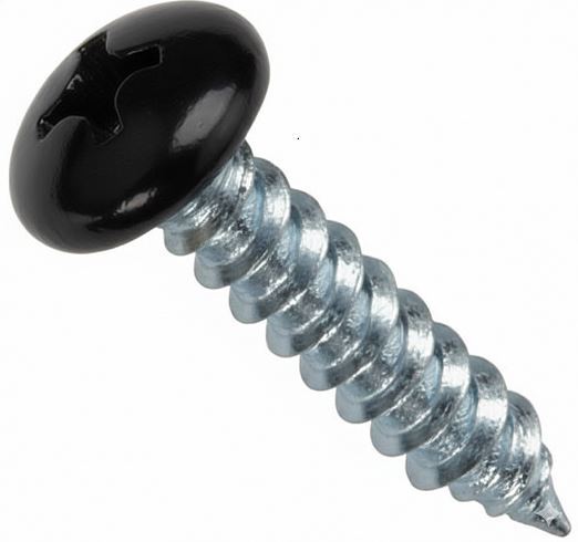 12A75SPP0Z/18BK 12A X 3/4 PHIL PAN SMS ZINC PT.#18 BLACK